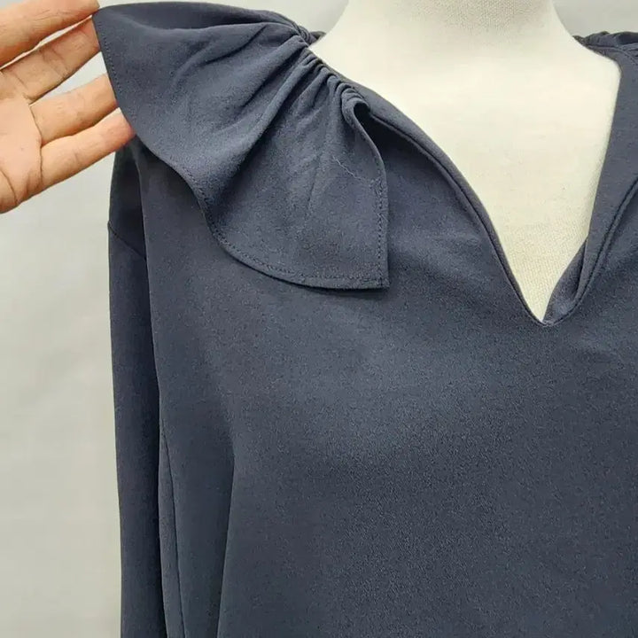 [BUNJANG] Le Corman Carafrill Long Dress / 르꼬르망 카라프릴 롱원피스F66~88