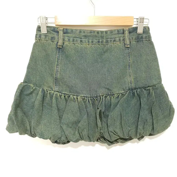 [BUNJANG] Denim Pumpkin Skirt S / 데님 펌킨 스커트 S_S0276