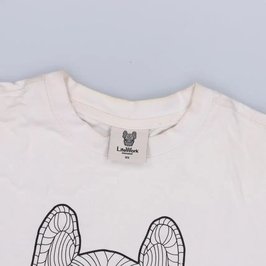 [BUNJANG] Life Work Printed T-shirt / XS 라이프워크 프린팅 반팔티 0320H1