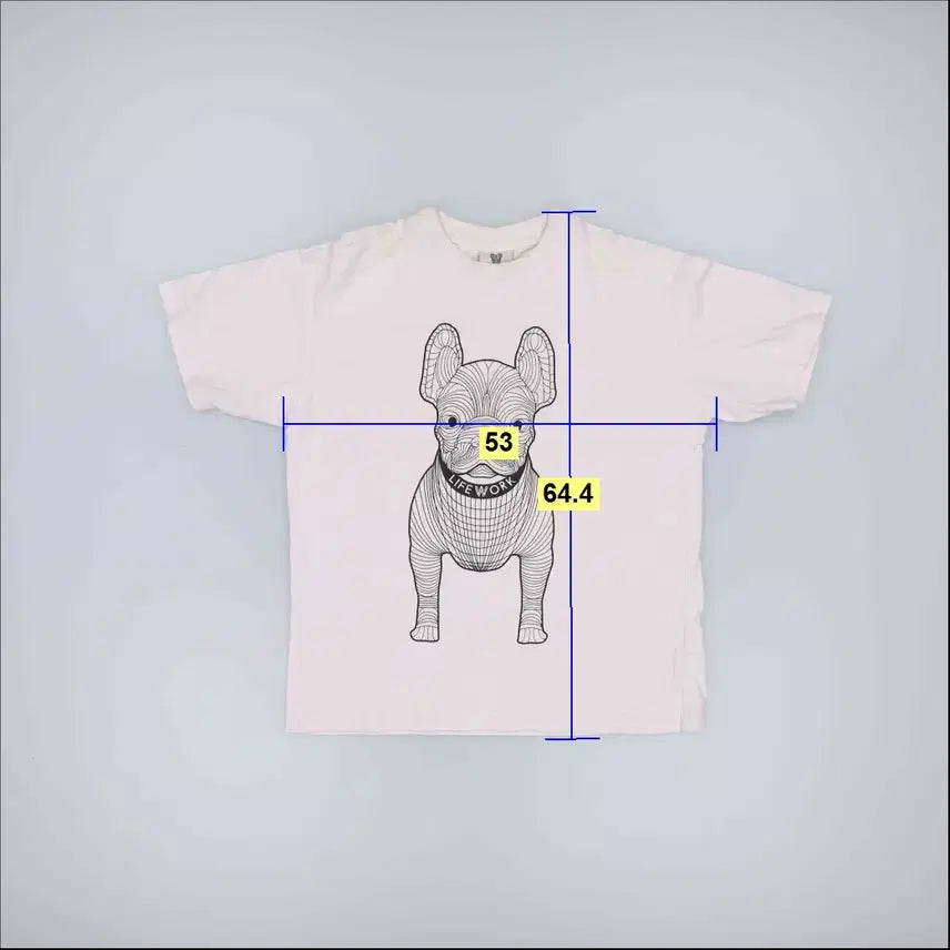 [BUNJANG] Life Work Printed T-shirt / XS 라이프워크 프린팅 반팔티 0320H1