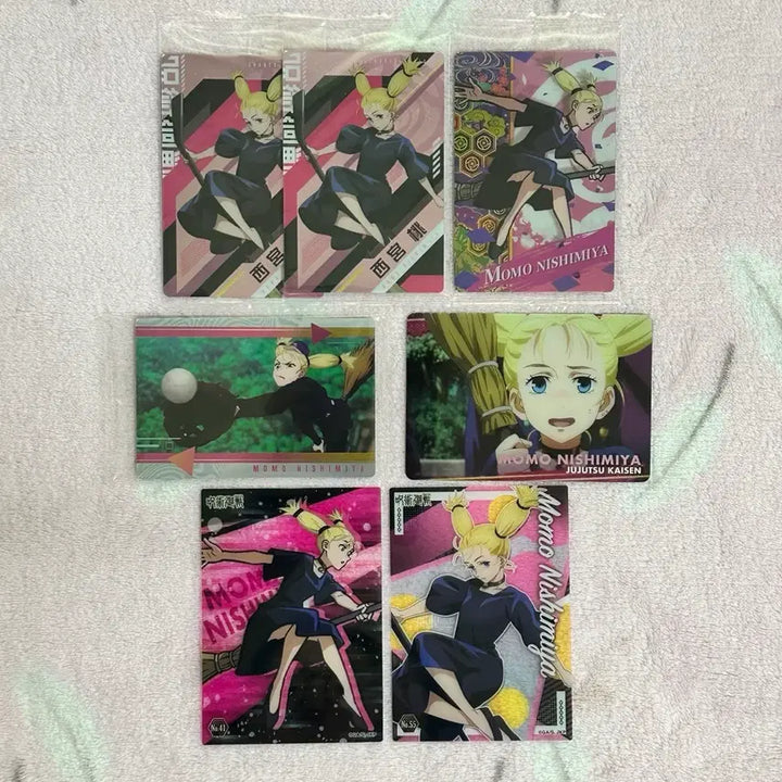 [BUNJANG] Jujutsu Kaisen Nishimiya Momo Metallic Clear Card Bundle Set / 주술회전 니시미야 모모 웨하스 카드 메탈릭 클리어 카드 일괄