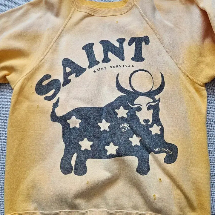 [BUNJANG] Saint Michael Cow Sweatshirt (M) / 세인트 미카엘 cow 스웨트셔츠 M