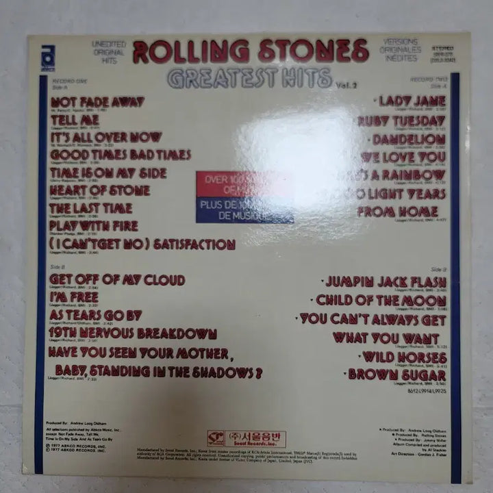 [BUNJANG] Rolling Stones Greatest Hits Vol.2 LP / 롤링 스톤즈 미사용 Greatest Hits Vol.2 LP