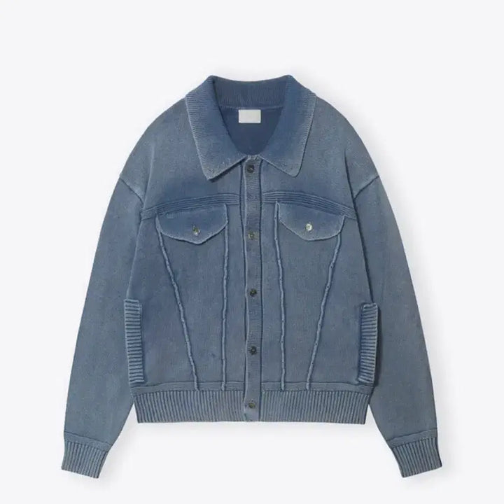 [BUNJANG] Heai Washed Knit Collar Cardigan / Heai 워시드 니트카라 가디건 (택O)