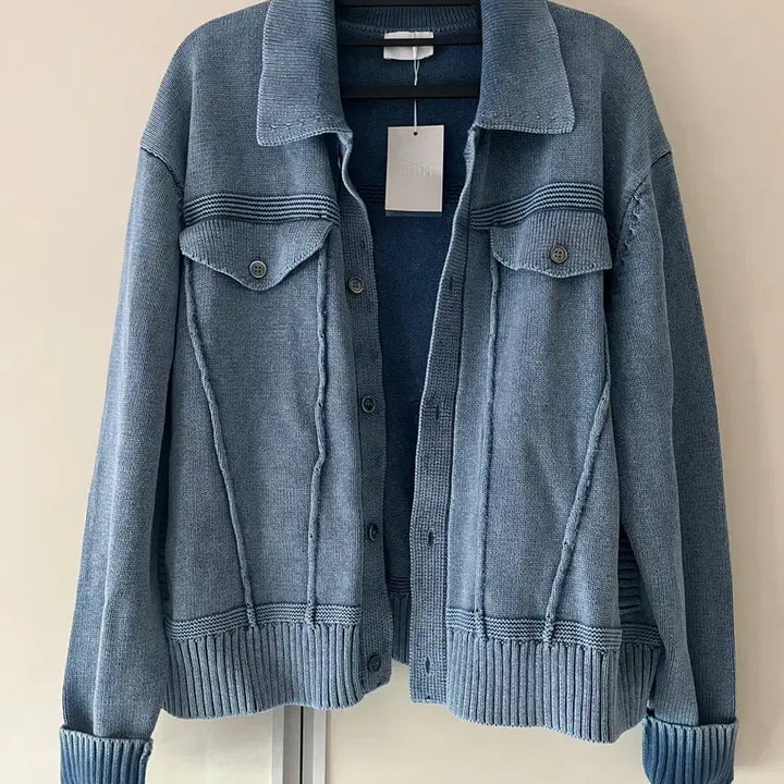 [BUNJANG] Heai Washed Knit Collar Cardigan / Heai 워시드 니트카라 가디건 (택O)