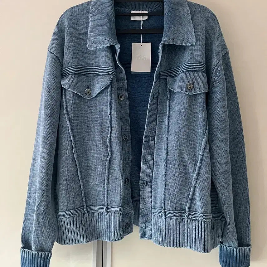 [BUNJANG] Heai Washed Knit Collar Cardigan / Heai 워시드 니트카라 가디건 (택O)