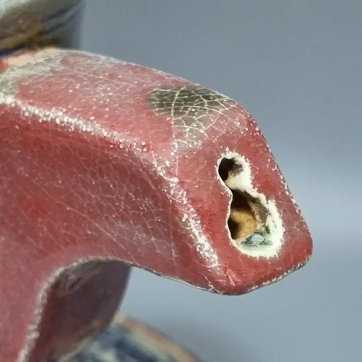 [BUNJANG] Antique Celadon Porcelain Ewer / 골동 청화유리홍 수초어문 첩화 주자. 고36