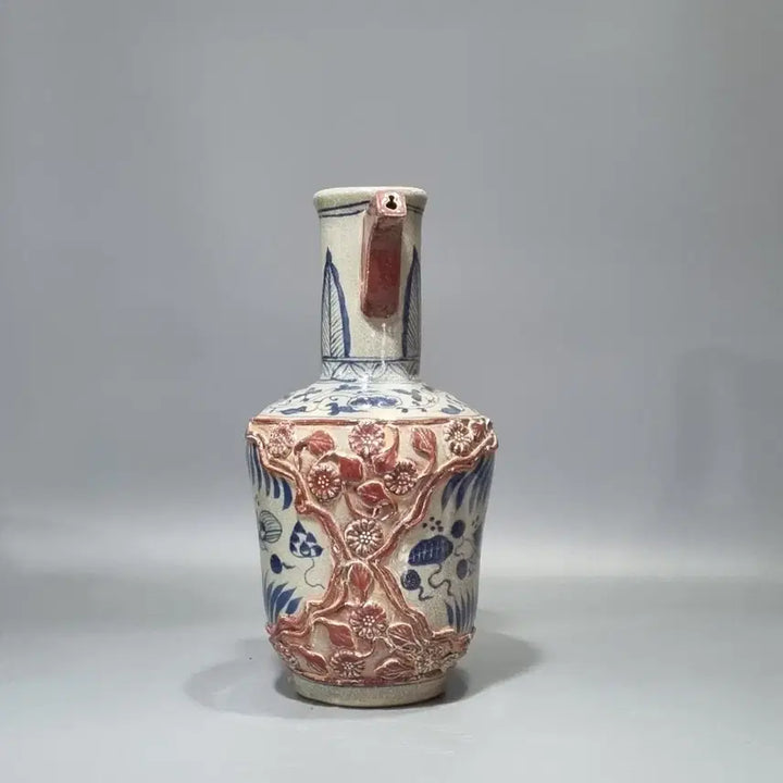 [BUNJANG] Antique Celadon Porcelain Ewer / 골동 청화유리홍 수초어문 첩화 주자. 고36