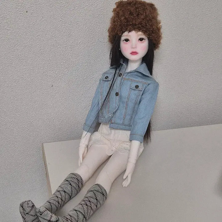 [BUNJANG] Ball Jointed Doll Girl + Wig / 구체관절인형 여아 msd 미백