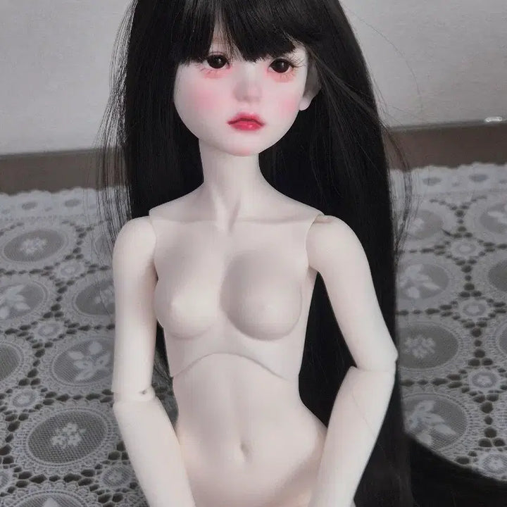 [BUNJANG] Ball Jointed Doll Girl + Wig / 구체관절인형 여아 msd 미백