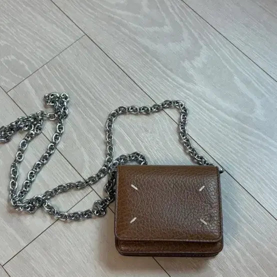 [BUNJANG] Maison Margiela Chain Card Wallet Brown / 메종 마르지엘라 체인 카드지갑 브라운