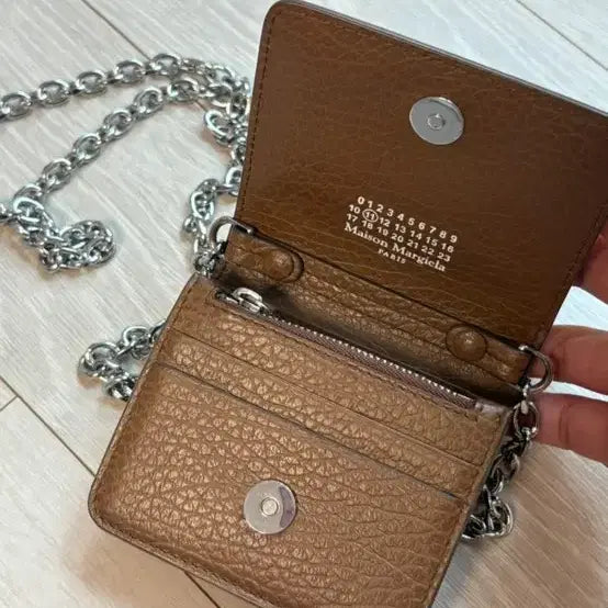 [BUNJANG] Maison Margiela Chain Card Wallet Brown / 메종 마르지엘라 체인 카드지갑 브라운