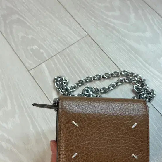 [BUNJANG] Maison Margiela Chain Card Wallet Brown / 메종 마르지엘라 체인 카드지갑 브라운