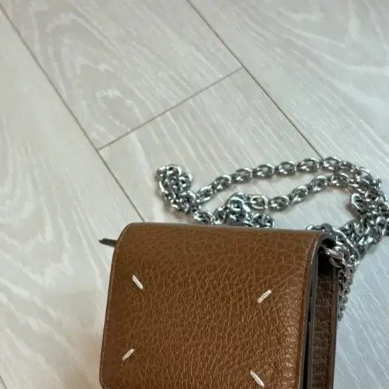 [BUNJANG] Maison Margiela Chain Card Wallet Brown / 메종 마르지엘라 체인 카드지갑 브라운