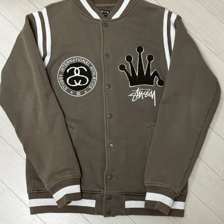 [BUNJANG] Stussy Varsity Stadium Jacket Brown (M) / 올드스투시 바시티 스타디움 자켓 브라운 m