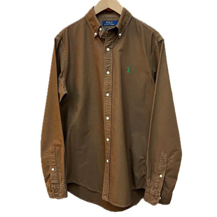 [BUNJANG] Polo Ralph Lauren Classic Fit Choco Brown Garment Dyed Oxford Shirt / [S등급 커슬M] 폴로랄프로렌 클래식핏 초코브라운 가먼트 옥스포드셔츠
