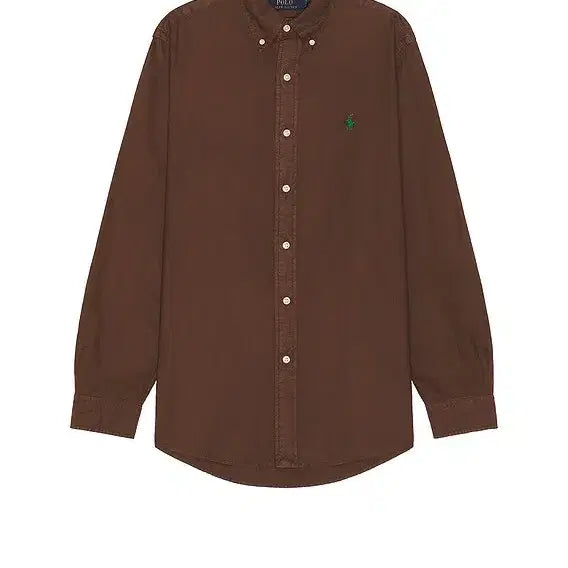 [BUNJANG] Polo Ralph Lauren Classic Fit Choco Brown Garment Dyed Oxford Shirt / [S등급 커슬M] 폴로랄프로렌 클래식핏 초코브라운 가먼트 옥스포드셔츠