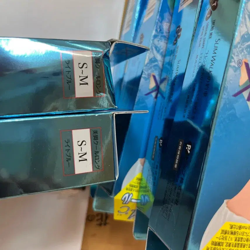 [BUNJANG] Slimwalk Cool Long Compression Stockings S-M Light Blue / 슬림워크 쿨 롱 수면 압박스타킹 S-M 라이트블루
