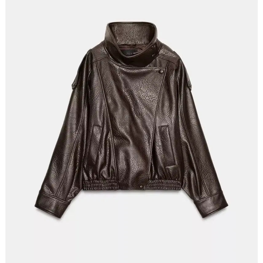 [BUNJANG] Zara Saint Laurent Leather Jacket L / 자라 생로랑 레더 자켓 L