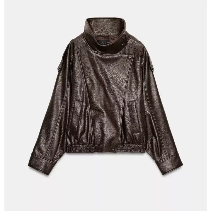 [BUNJANG] Zara Saint Laurent Leather Jacket L / 자라 생로랑 레더 자켓 L