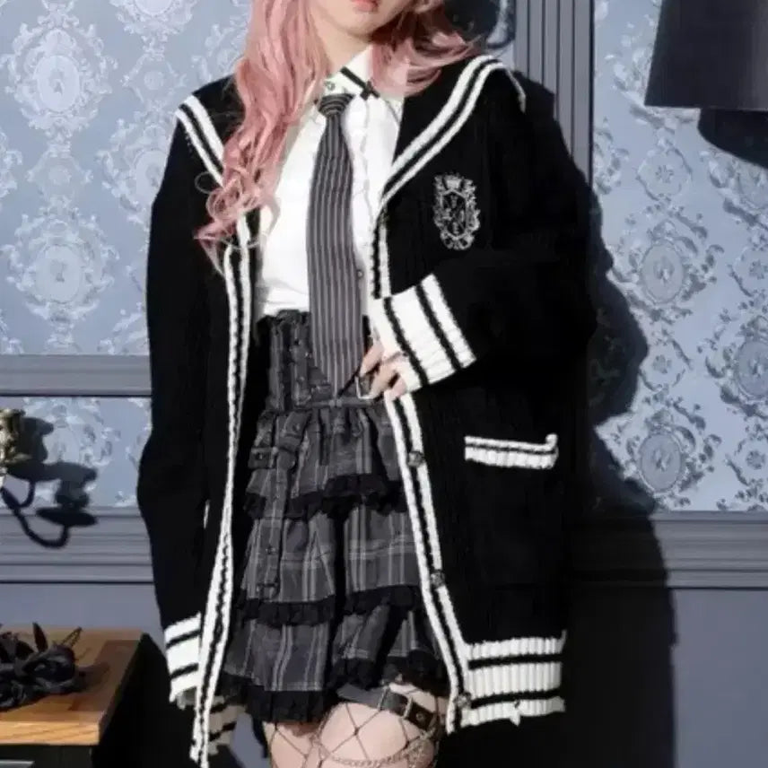 [BUNJANG] Noemi School Sailor Cardigan Set JK / 노에미 스쿨 세일러 가디건 셋업 지뢰계 jk