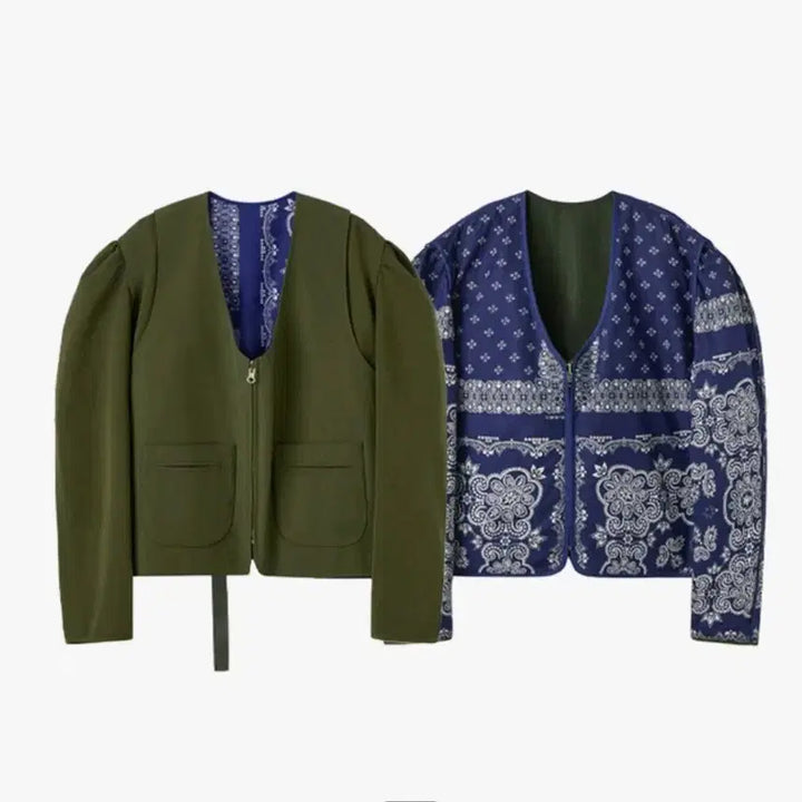 [BUNJANG] VOCAVACA Paisley Reversible Jacket / VOCAVACA 보카바카 페이즐리 리버시블 자켓 FREE