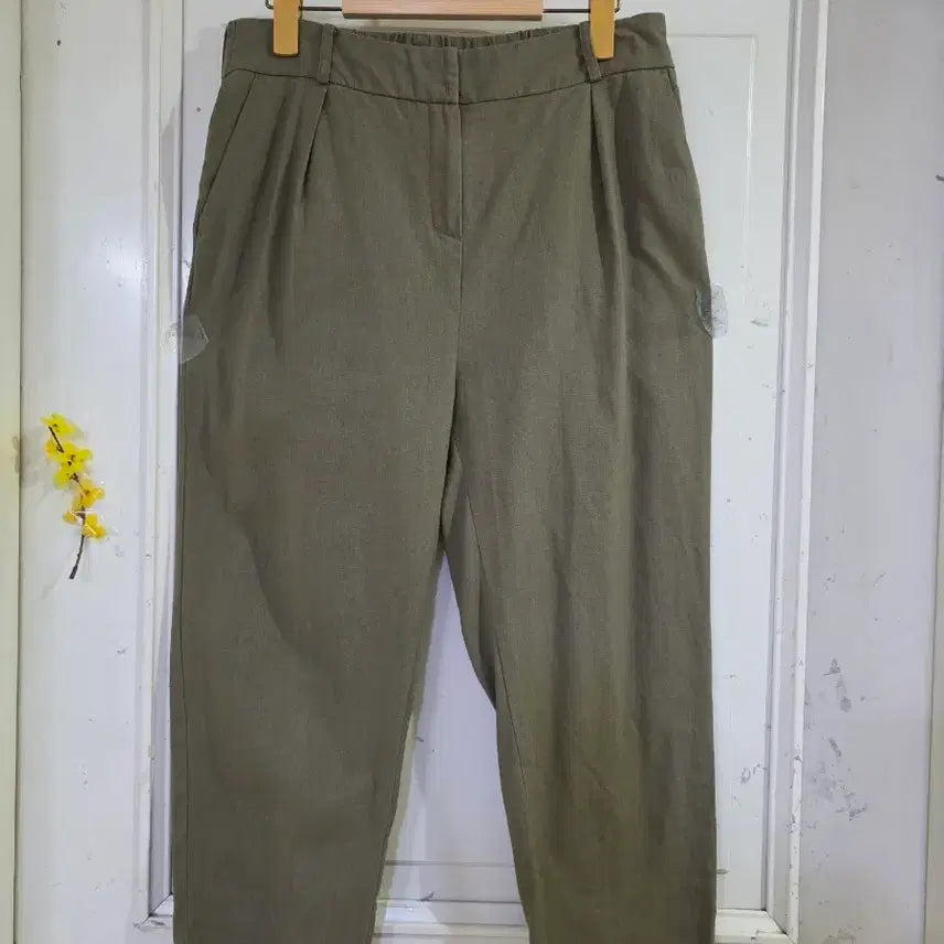 [BUNJANG] Summer Linen Blend Bending Pants / 여름 시원한  마 35 면 65  밴딩  베기통바지  깨끗해요  77사이