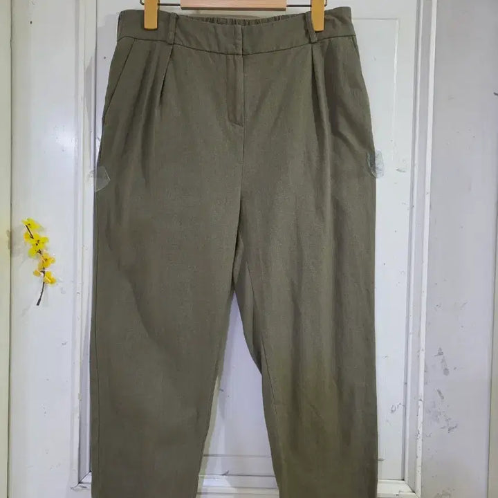 [BUNJANG] Summer Linen Blend Bending Pants / 여름 시원한  마 35 면 65  밴딩  베기통바지  깨끗해요  77사이
