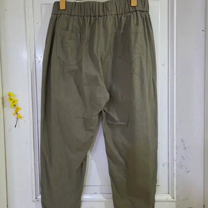 [BUNJANG] Summer Linen Blend Bending Pants / 여름 시원한  마 35 면 65  밴딩  베기통바지  깨끗해요  77사이