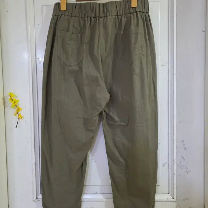 [BUNJANG] Summer Linen Blend Bending Pants / 여름 시원한  마 35 면 65  밴딩  베기통바지  깨끗해요  77사이