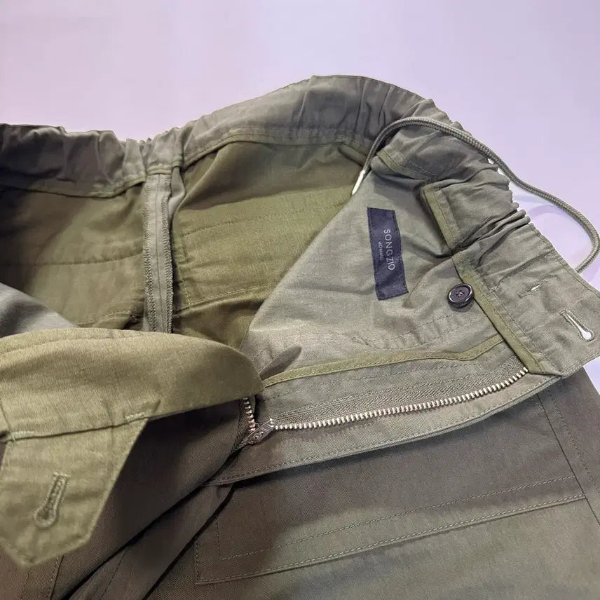 [BUNJANG] Songzio Homme Khaki Jogger Pants (Size 46) / 송지오 옴므 카키 조거 팬츠(46사이즈)