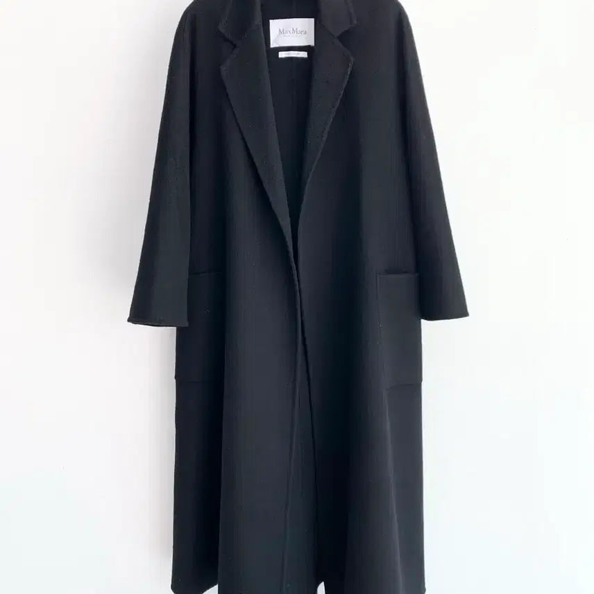 [BUNJANG] MaxMara 100% Cashmere Long Coat / 정품 막스마라 MaxMara 100%캐시미어 블랙 롱 코트