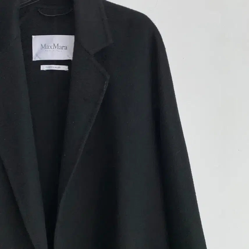 [BUNJANG] MaxMara 100% Cashmere Long Coat / 정품 막스마라 MaxMara 100%캐시미어 블랙 롱 코트