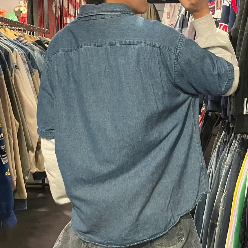 [SOLD OUT] [IM] carhartt 칼하트 데님 반팔셔츠
