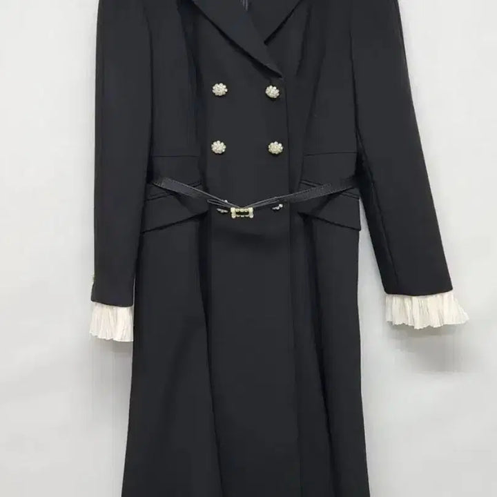 [BUNJANG] Renny Ron Double Collar Pearl Button Dress / 레니본 더블카라 진주단추 원피스