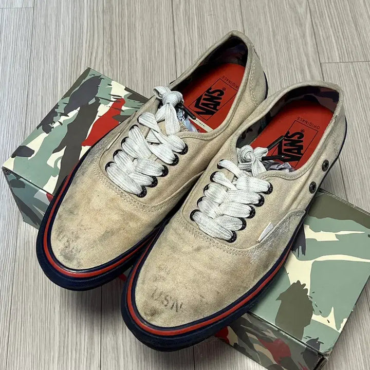 [BUNJANG] Vans Vault Nigel Cabourn OG Authentic Sneakers / 반스 볼트 나이젤카본 OG 어센틱 290 사이즈