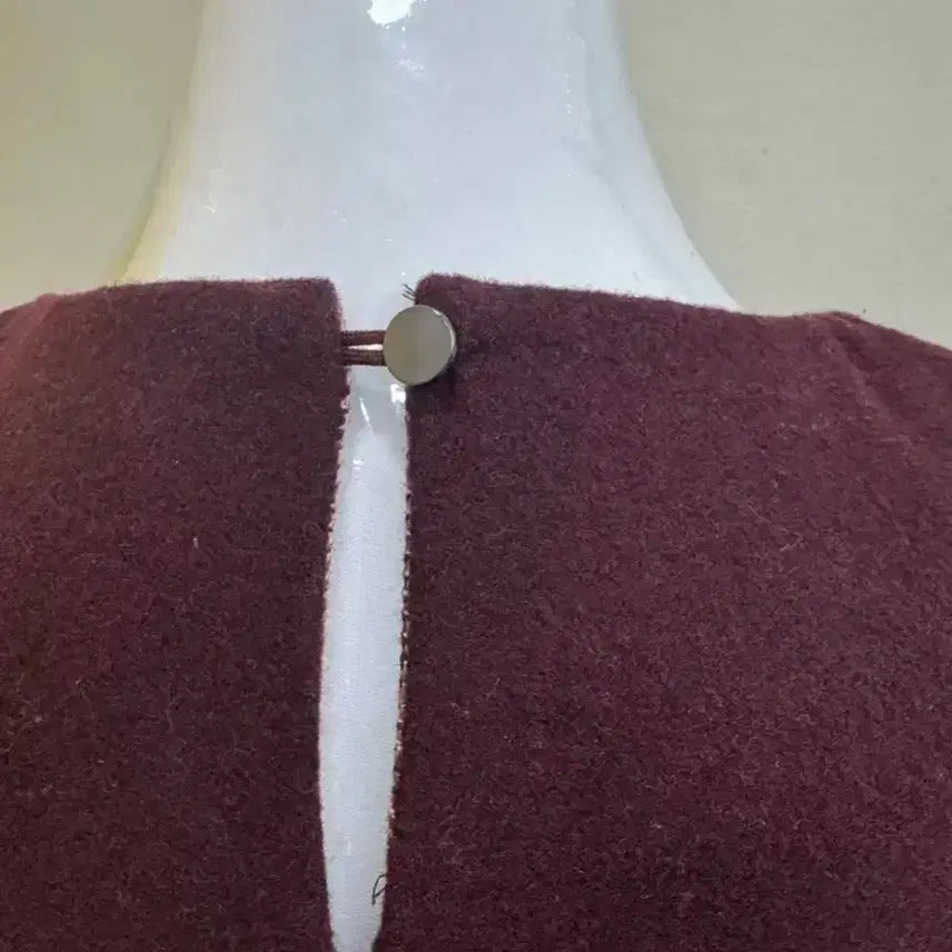 [BUNJANG] Roem Wine Wool Vest with Ribbon Detail / 로엠 와인 울 베스트 리본 디테일 베스트/꾸안꾸 데일리룩