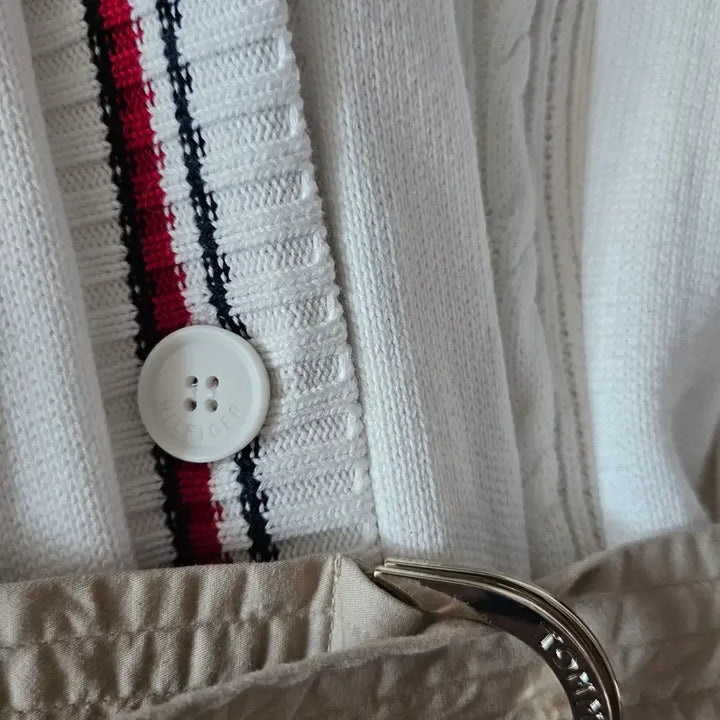 [BUNJANG] Tommy Hilfiger Long Belted Cardigan / 66~77 여성 타미힐피거 롱 벨트 가디건