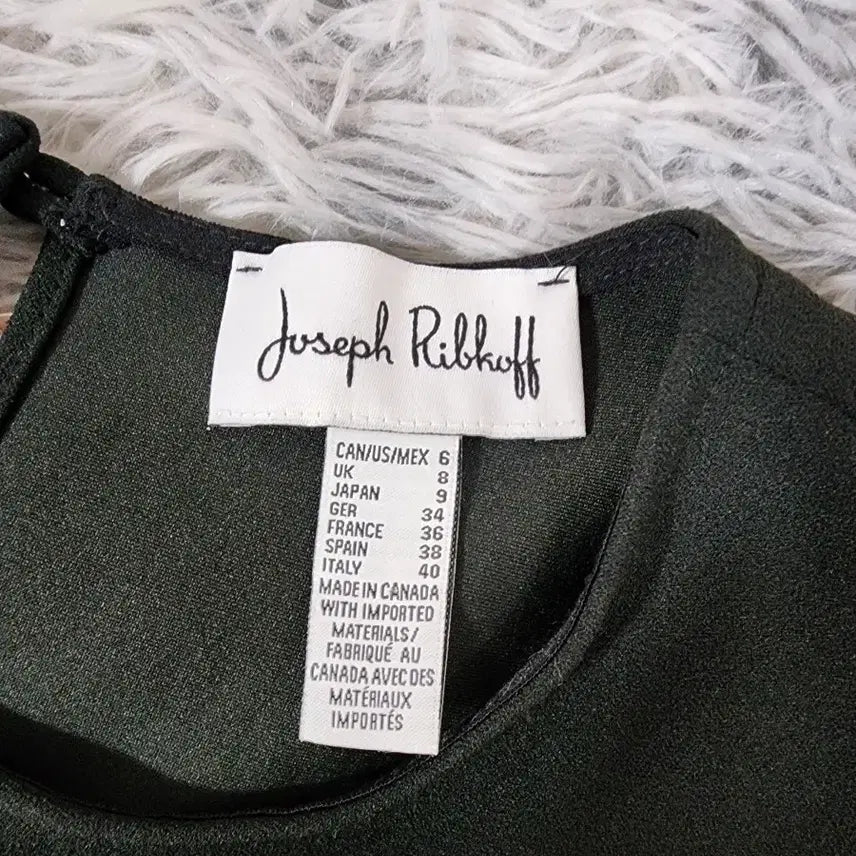 [BUNJANG] Joseph Ribkoff Pleated Mini Dress / 조셉 리브코프 블랙 핑크 플리츠 미니 원피스