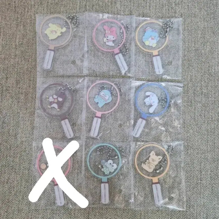 [BUNJANG] Sanrio Characters Acrylic Keyring / 산리오 캐릭터 돋보기 아크릴 키링 (개별 3000)