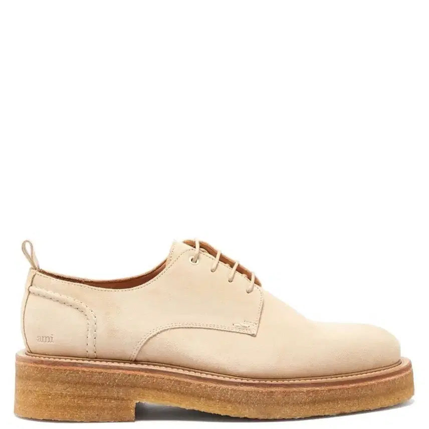 [BUNJANG] AMI Suede Crepe Sole Derby Shoes / (정품) 새상품 AMI 샌드색상 스웨이드 크레페솔 더비슈즈팝니다