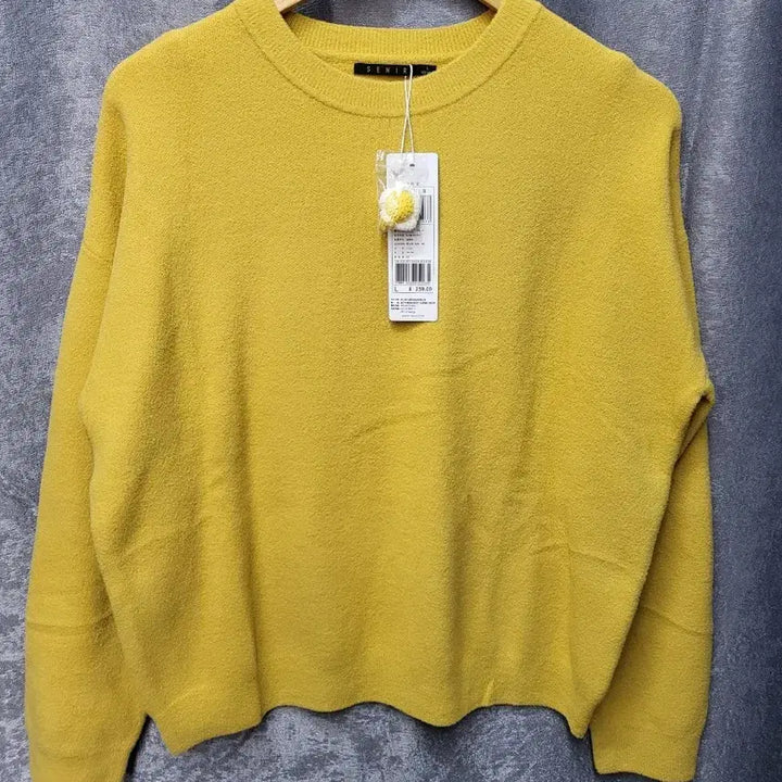 [BUNJANG] SEMIR Mustard Yellow Round Knit (New) / [새상품/L] 세미르(SEMIR) 머스타드 옐로우 라운드 니트