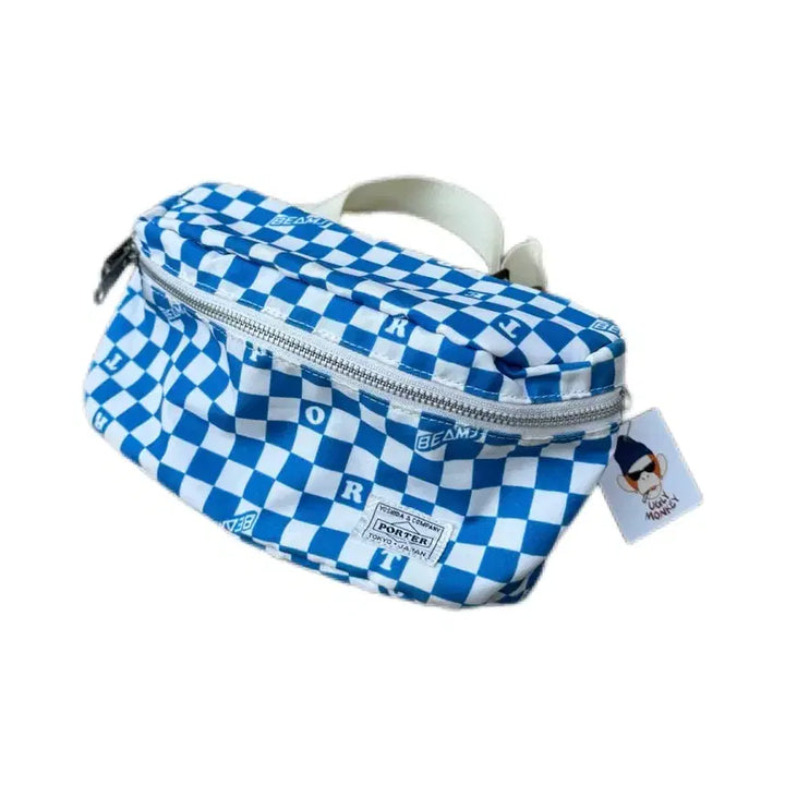 [BUNJANG] Yoshida Porter x BEAMS Checkerboard Waist Bag / 요시다포터 빔즈 체커보드 웨이스트백