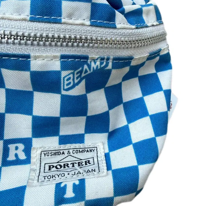 [BUNJANG] Yoshida Porter x BEAMS Checkerboard Waist Bag / 요시다포터 빔즈 체커보드 웨이스트백