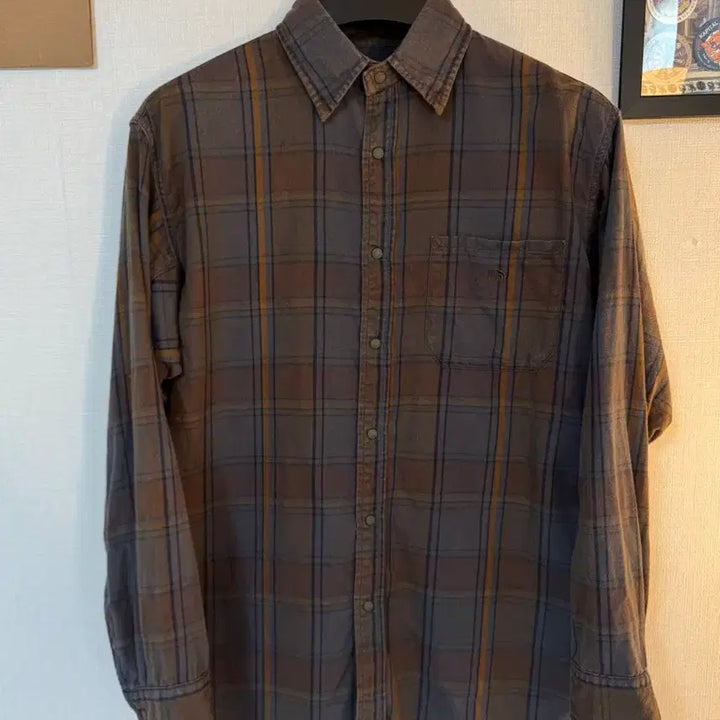 [SOLD OUT] [S]노스페이스 퍼플라벨 체크셔츠