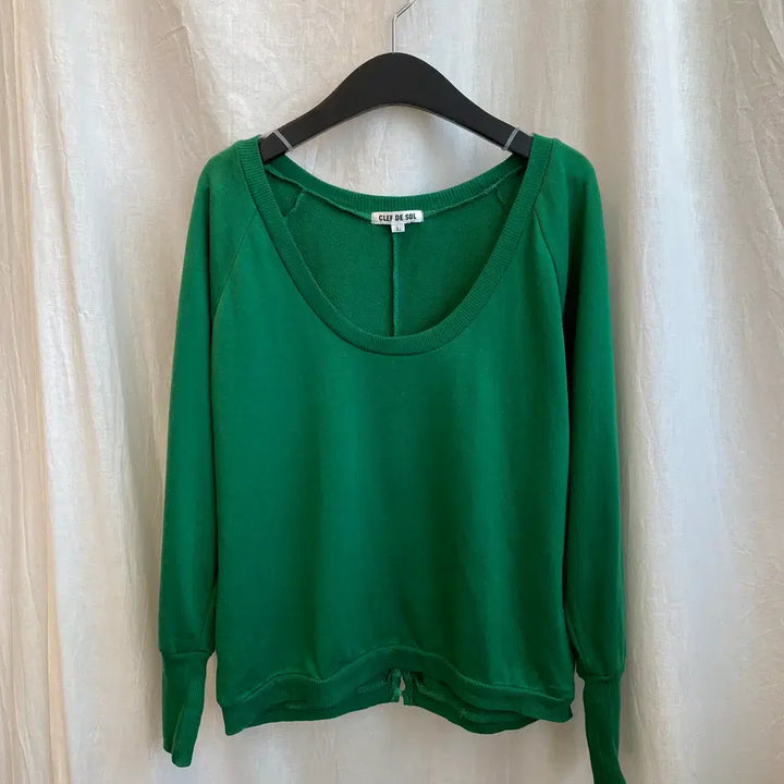 [BUNJANG] CLEF DE SOL Green Round Top (L) / CLEF DE SOL 그린 라운드탑(L)