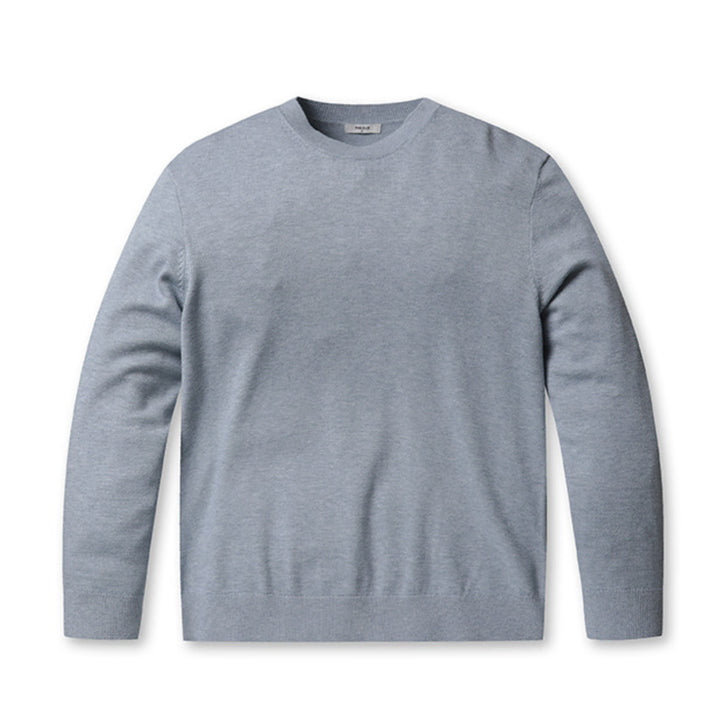 [BUNJANG] Polahem Round Knit Melange Blue (Unsealed) / 새) 라운드 니트 멜란지블루 95, 110 미개봉 새제품