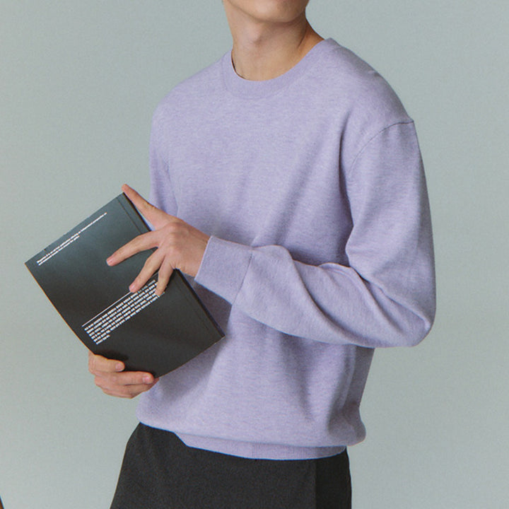 [BUNJANG] POLHAM Round Knit Lavender (100, 110) - New / 새) 라운드 니트 연보라 100, 110 미개봉 새제품