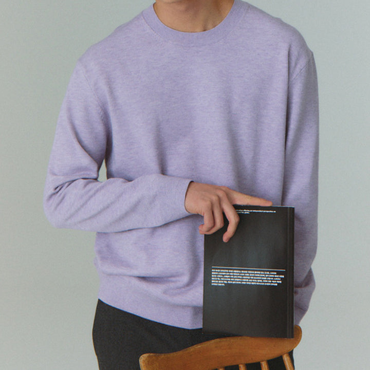 [BUNJANG] POLHAM Round Knit Lavender (100, 110) - New / 새) 라운드 니트 연보라 100, 110 미개봉 새제품