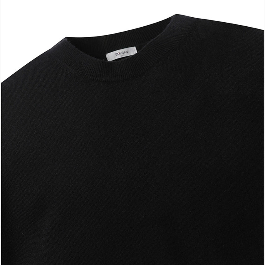 [BUNJANG] Polahem Round Knit Black (Sizes 95, 100) / 새) 라운드 니트 블랙 95, 100 미개봉 새제품